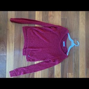 Maroon Abercrombie Sweater